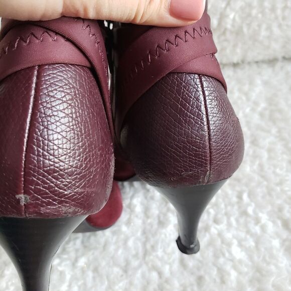 Alfani Step n Flex Vandela2 Wine colored booties sz 8.5 - Picture 3 of 9